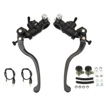 Pompa freno universale per moto con cilindro principale da 17,5 mm con interruttore idraulico per parti di freni per moto con manubrio da 22 mm
