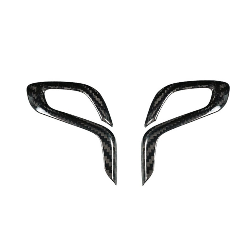 Real Dry Carbon Fiber Car Shift Gear Knob Trim Cover For F90 M5 F97 X3m F98 X4m 2019-2023 Carbon Fiber Pattern Light 4854059925496