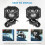 A-Pillar Windshield Hinge Mounting Ditch Light Brackets for JK 2007-2017 Hood Cowl Mount Brackets 5
