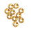 10Pcs M4 Gold Anodized Aluminum Countersunk Head Washers 2