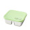 Reusable Lunch Box  Stainless  Square Lunch Box With-Green 2 1