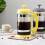 Professional Coffee Press Stainless Steel Frame Glass-Black 6