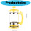 Professional Coffee Press Stainless Steel Frame Glass-Black 4