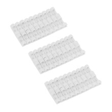 Conjunto de 60 Presilhas de Fixação de Fios para Mesa, Clipes Organizadores para Cabos, Clipes para Dispositivos USB (Branco)