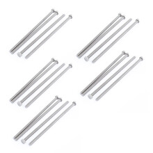 Parafuso de cabeça sextavada totalmente roscada M6 x 150 mm em aço inoxidável, pacote com 20 unidades