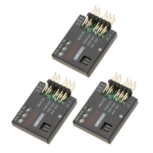 3X P1-GYRO 3- Flight Controller Stabilizer System Gyro for Fixed Flying Wing Black