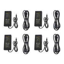 Fonte de alimentação com 4 conectores de 12V 5A 60W para fita de LED RGB SMD 3528 5050
