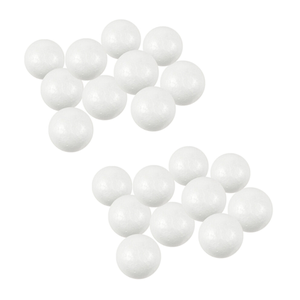 20 X Modelling Craft Polystyrene Foam Ball Sphere 6Cm - White 4854107130155
