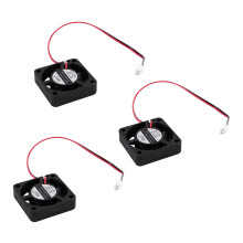 3x Ventoinhas de resfriamento para CPU, 12V DC, 0,1A, 2 pinos, para gabinete de PC, 40mm x 40mm x 10mm