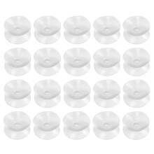 20 pezzi di ventose bifacciali - ventose per vetro, plastica - larghezza 30 mm