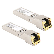 Módulo SFP RJ45 Switch Gbic 10/100/1000 Conector SFP Cobre RJ45 Módulo SFP Porta Gigabit Ethernet 2 peças