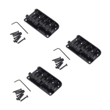 Ponte fixa estilo vintage para baixo Precision de 4 cordas, 3 unidades, para upgrade de carregamento superior, preta.