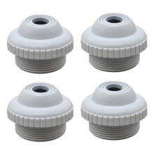 Conjunto de 4 bicos de retorno para piscina e spa com função de massagem, entrada e saída de jato ajustável.