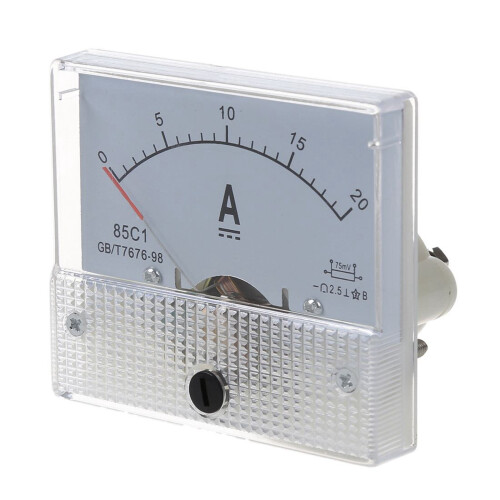 2X New 20A Analog Ampere Panel Meter Current Amp 1