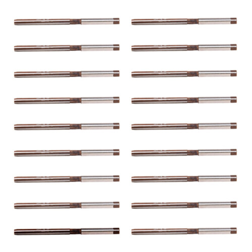 Alargador manual de aço rápido 20X com haste reta de 5 mm e 6 canais, comprimento de 3,3 polegadas.