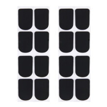 Conjunto de 16 peças de protetores/almofadas para boquilha de clarinete/saxofone soprano, pretas - 0,8 mm