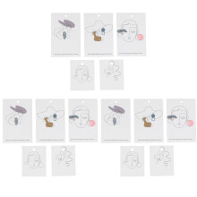Lote de 300 unidades de elegantes tarjetas para exhibir pendientes, collares, joyas, tarjetas de papel para embalar (mixtas)
