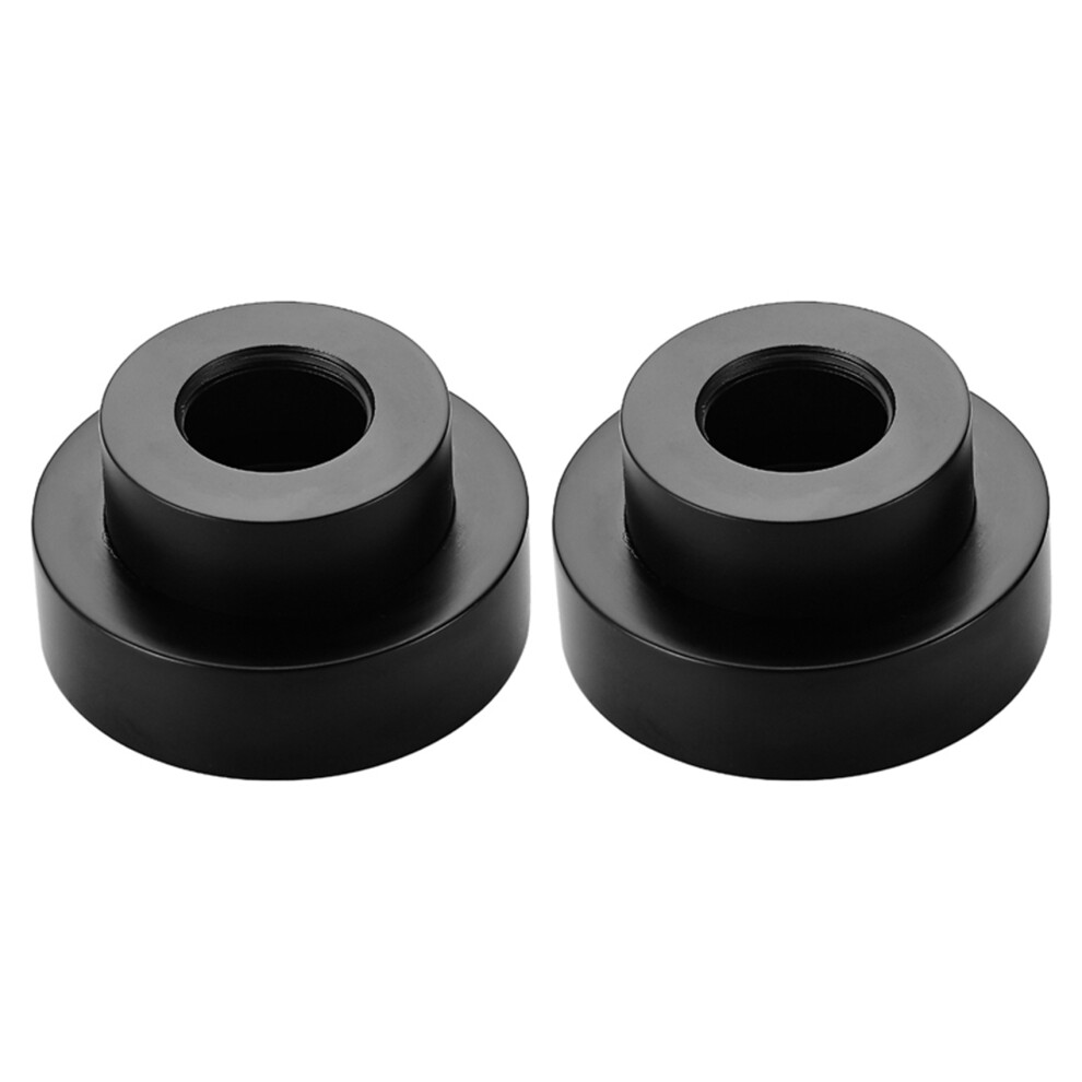 2Pcs Shower Fixing Kit Equipment Water Pipe Copper Decorative Cover Bathroom Faucet Accessories Electroplating-Black 4852464864966
