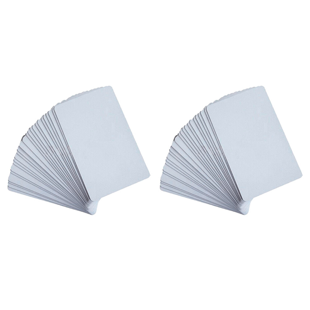 100Pcs Nfc Cards Blank For Ntag215 Pvc Tags Waterpoof 504Bytes Chip Sticker White 4852464867400