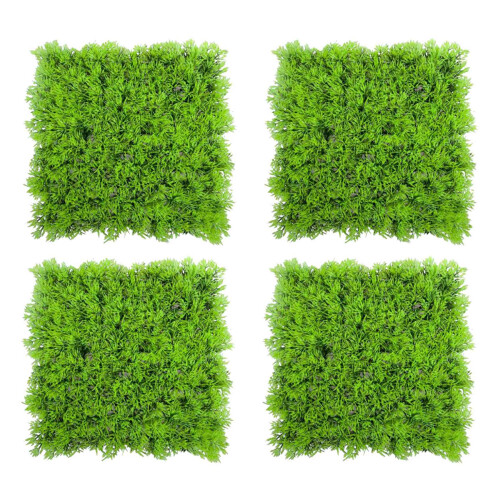 4X Grama Artificial Verde Aquática para Jardim/Aquário