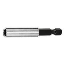 Resilient 1/4 Six Sided Handle Piece 60mm Extended-Silver 60