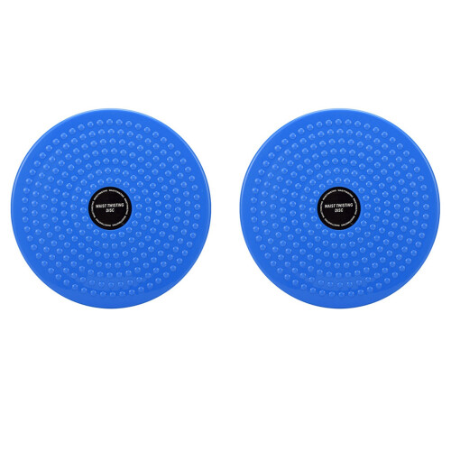 2 Discos de Equilíbrio para Exercícios de Cintura e Musculação, Azul