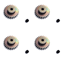 Conjunto de 4 engrenagens de aço 27T para atualização do motor de carros RC 144001, 124019, 124018, A959-B, A959B e A969B.