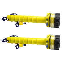2 Lanternas de Mergulho Subaquáticas à Prova d'Água com LED para Pesca Submarina e Mergulho Autônomo