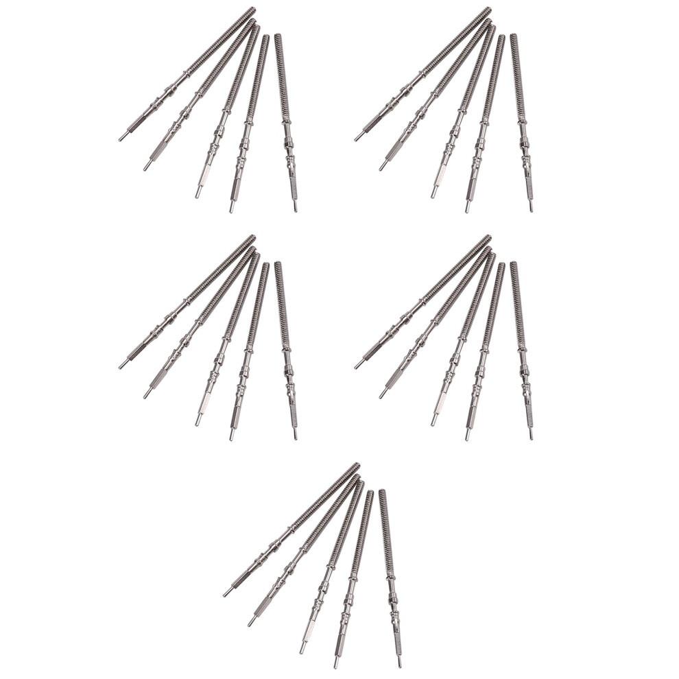 25Pcs Movement Watch Steel Stem Crown Kit Watch Of Parts Nh35 Nh36 Nh38 Nh39 Movement Watch Stem Spare Parts Silver 4852464879144