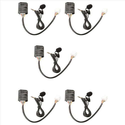 5X for Bluetooth AUX Adapter Handsfree Disc Box Harness with Microphone Bluetooth Connection Module