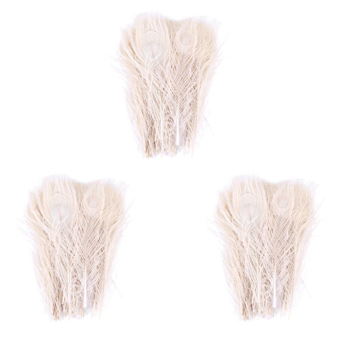 150 unidades de penas brancas naturais para decoração de casamento, de 25 a 30 cm (10 a 12 polegadas).