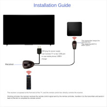 Trasmettitore adattatore USB ripetitore ricevitore estensore telecomando IR a infrarossi applicabile a dispositivi di controllo remoto 2 m con luci