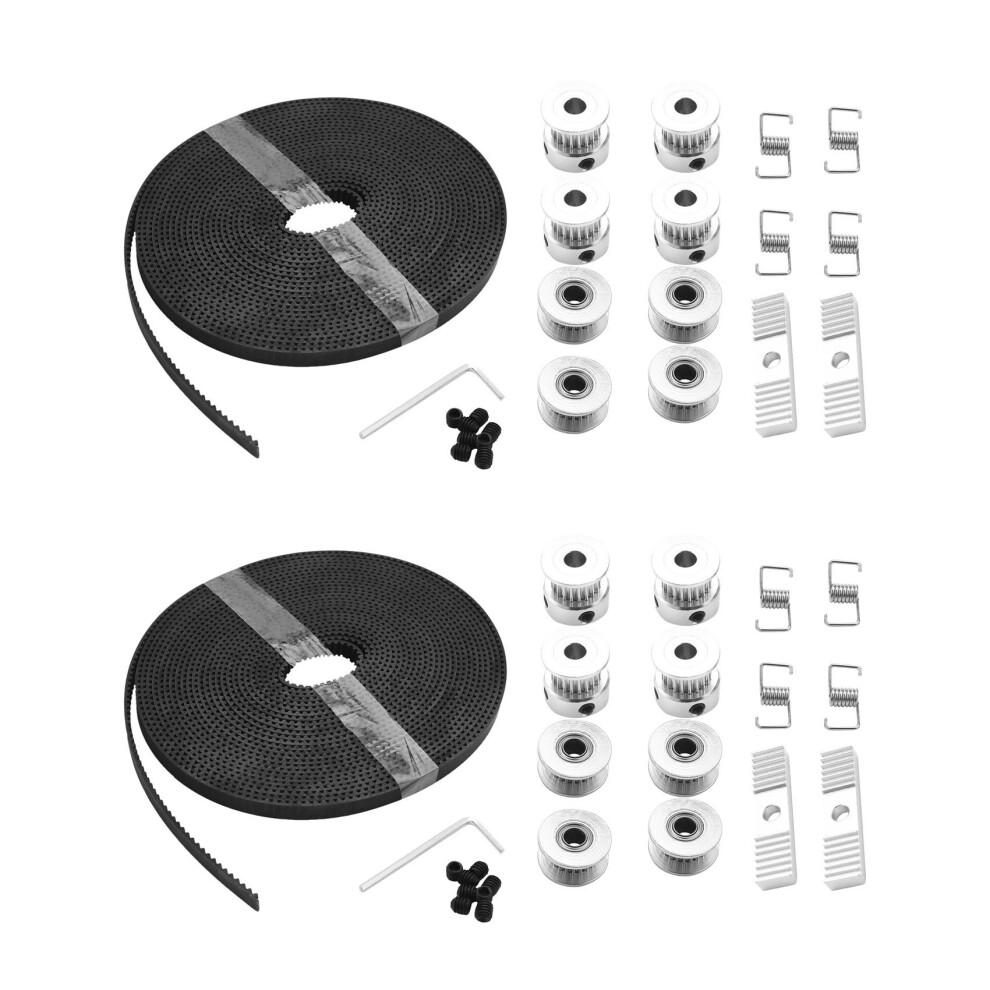 5Mx6mm Timing Belt +8Pcs 20 Tooth 5Mm Inner Diameter Pulley +8Pcs Idler + 8Pcs Tensioner Spring Torsion 4852464886388
