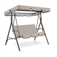 Sunshade for Swing Pew 2/3 Seater Garden Swing Chair Cover Polyester Taffeta Waterproof Canopy Tools D