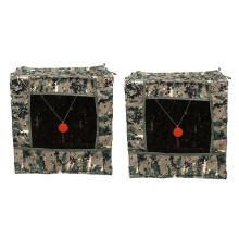 2 Alvos Dobráveis para Prática de Tiro com Estilingue, Estojo Reciclado para Alvo de Arco e Flecha com Pano de Silicone para Amortecer o Alvo