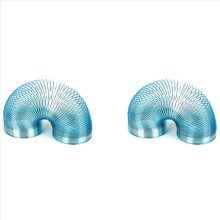 2X Giocattolo a molla in metallo per camminare, giocattolo a molla in metallo sfuso per alleviare lo stress delle feste, piccolo regalo per feste, blu