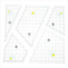 Juego de 5 plantillas de acolchado, regla para máquina de coser, regla para patchwork, plantillas cuadradas