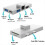 Docking Station Type-C Hub Pro 8 9 X with 4K RJ45 USB 3.0 Memory Card Reader 7