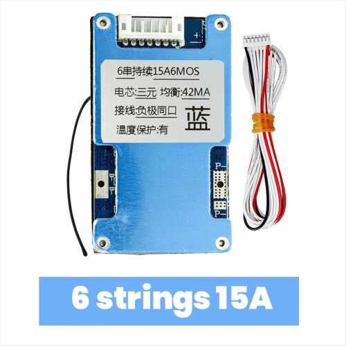 Μπαταρία λιθίου 18650 LMO 6S 22.2V 15A Li-Ion, τριαδική, με προστασία φόρτισης και ισορροπίας, 1