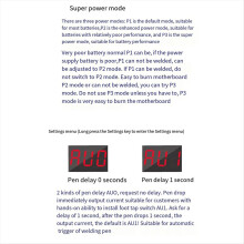 Soldador de ponto portátil de 12V com 100 engrenagens, alimentado por bateria de lítio 18650 de celular, para projetos DIY (faça você mesmo).