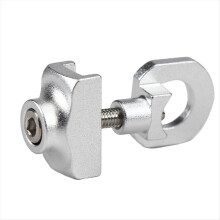 Kettenspanner aus Aluminiumlegierung für Falträder, passend für Faltradketten. Silber.