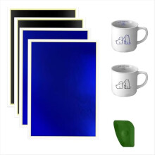 4 Pieces Engraving Marking Paper Color Marking Paper Tape Scraper for Fiber Marking and Engraving Ceramic Glass