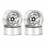 4 τεμάχια μεταλλική ζάντα Beadlock 1,55" με 5 ακτίνες για RC 1/10 D90 CC01 LC70 MST, ασημί 1