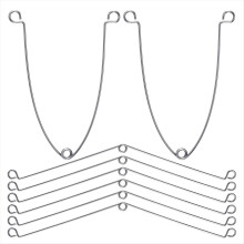 8 Pieces Torsion Spring Clips Recessed Lighting, Metal Recessed Trim for Recessed Lighting Accessories