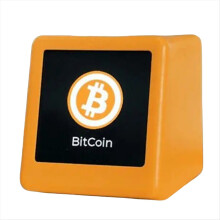 Relógio inteligente com Wi-Fi recém-atualizado, previsão do tempo, cotação da bolsa de valores e acompanhamento do preço da criptomoeda Bitcoin.