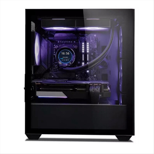 Monitor de temperatura para cooler de CPU/GPU com display LCD redondo de 2,1 polegadas, compatível com sistemas de refrigeração líquida AIO e PCs.