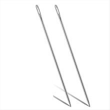 2 agujas profesionales para tapicería, agujas de coser grandes de 6", agujas de coser largas, agujas de coser a mano, agujas para cuero