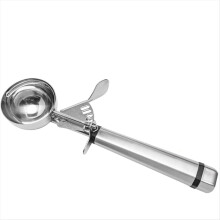Colher dosadora de 100 g para sorvete, massa de cupcake e massa de biscoito, com capacidade para 10 porções.