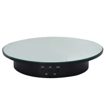 Photography Turntable Electric Rotating Display Stand 360 Degree with Remote Control Motorized Turntable for or Videos A