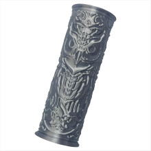 1 rodillo de textura de arcilla de cerámica, herramientas manuales para moldear polímeros, rodillo de amasar con patrón de relieve de búho.